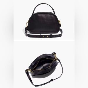 Madewell Sydney Black Leather Crossbody Bag